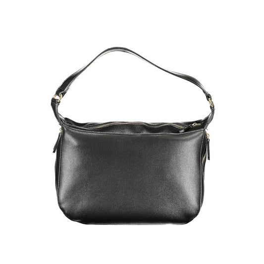 Mario Valentino Black Polyurethane Women Handbag - ClickThatClicks 