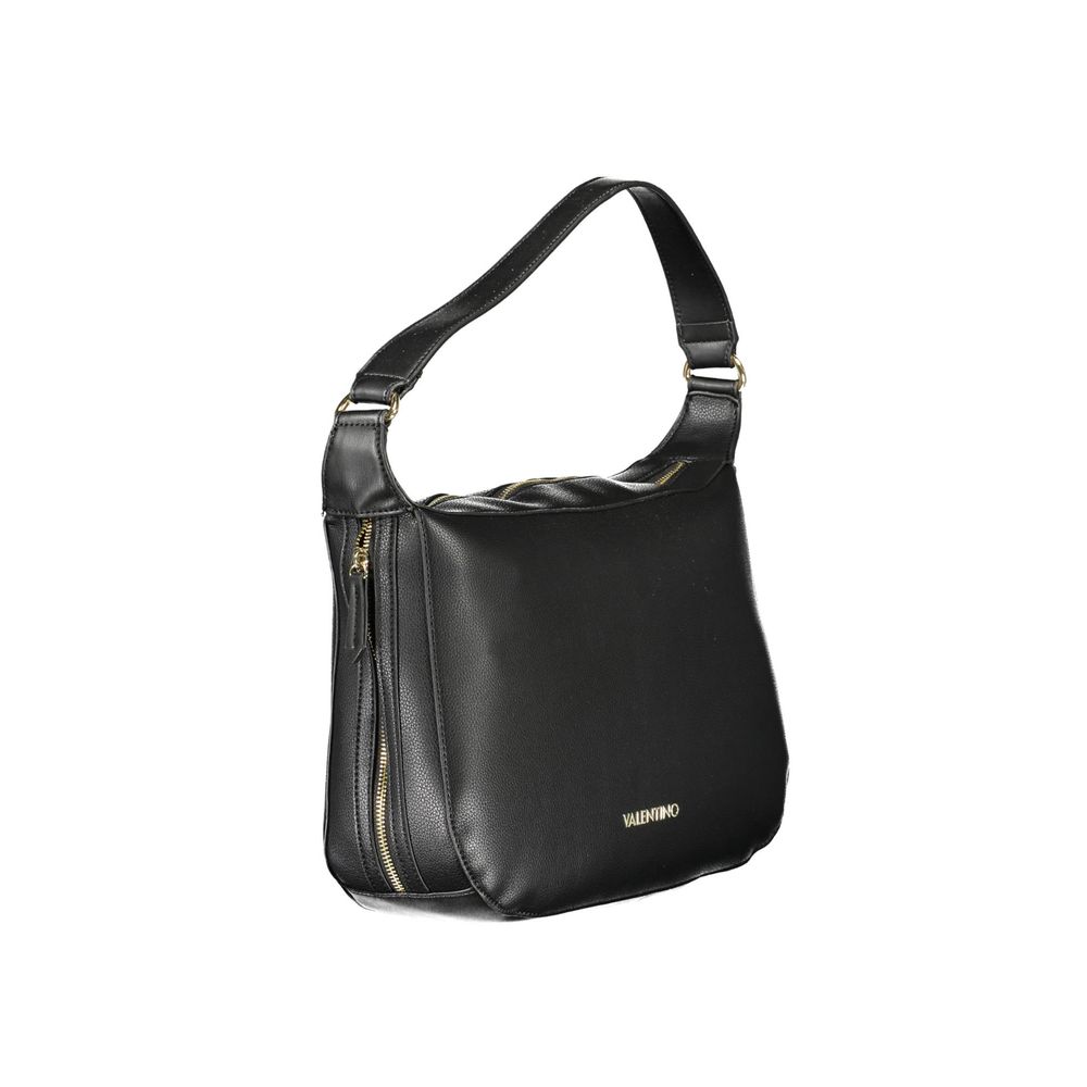 Mario Valentino Black Polyurethane Women Handbag - ClickThatClicks 