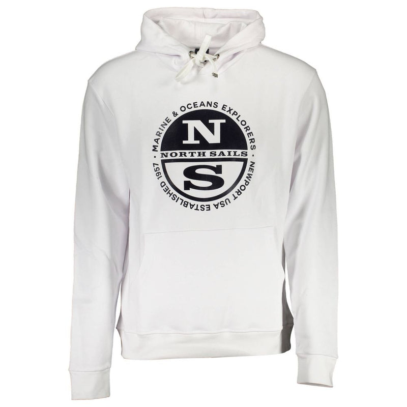 North Sails White Cotton Men Sweater
