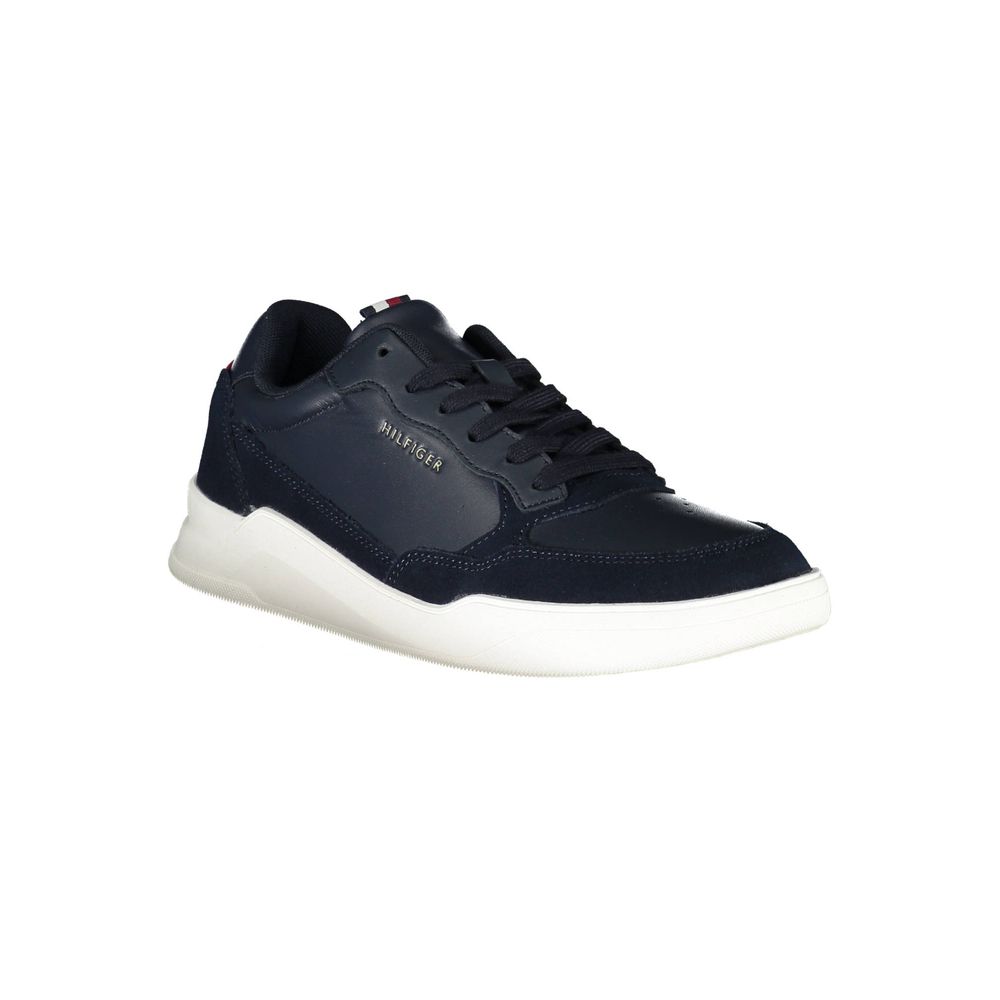 Tommy Hilfiger Blue Leather Men's Sneaker - ClickThatClicks 