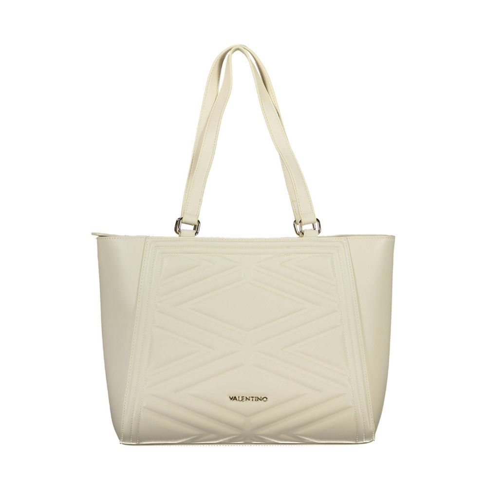 Mario Valentino Beige Polyurethane Women Handbag - ClickThatClicks 