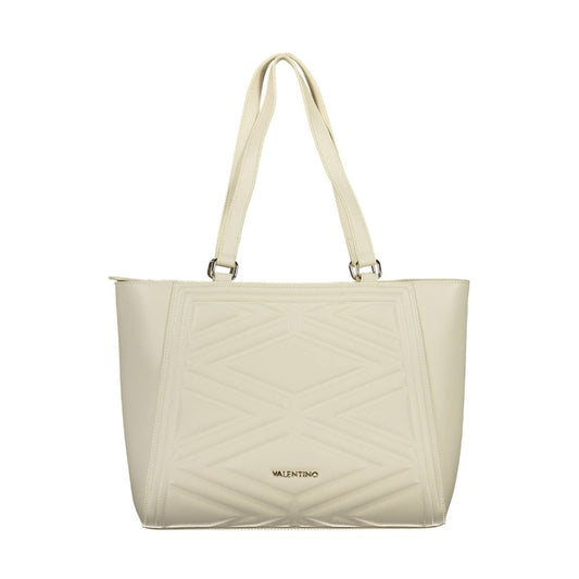 Mario Valentino Beige Polyurethane Women Handbag - ClickThatClicks 