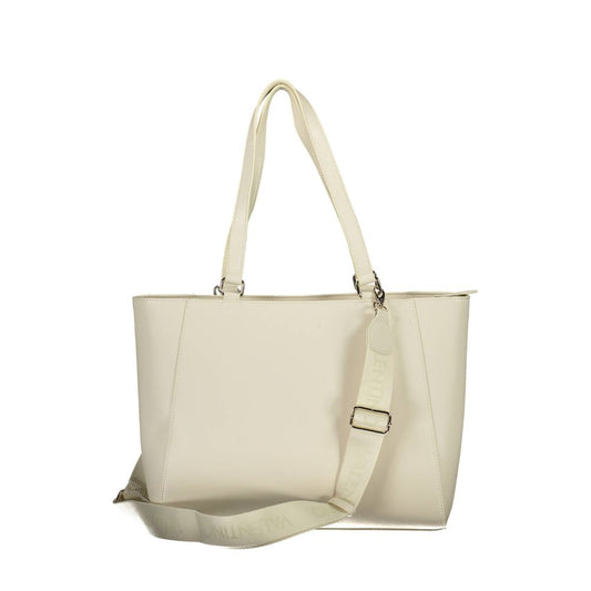 Mario Valentino Beige Polyurethane Women Handbag - ClickThatClicks 