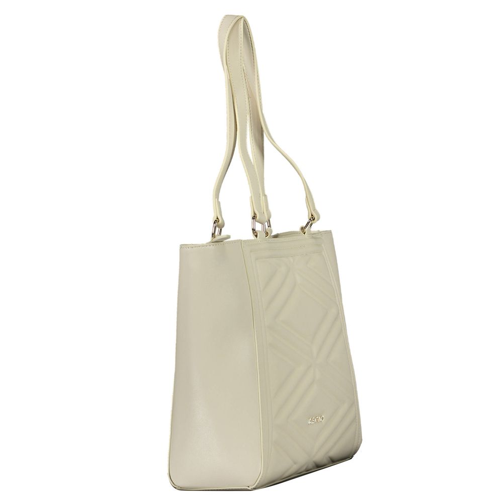 Mario Valentino Beige Polyurethane Women Handbag - ClickThatClicks 