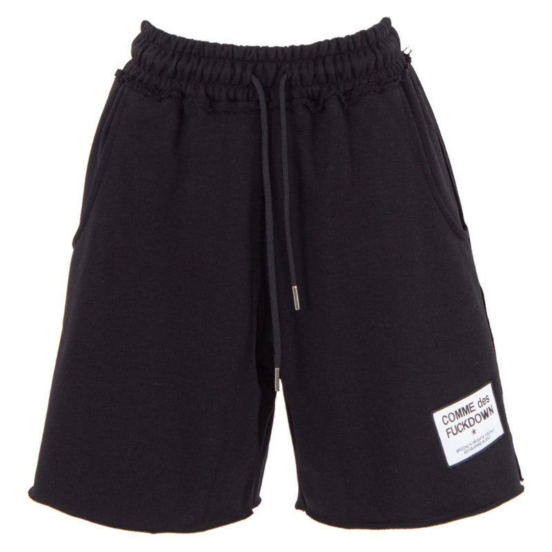 Comme Des Fuckdown Black Cotton Short