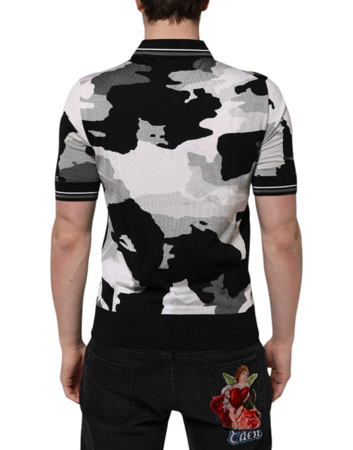 Dolce & Gabbana Multicolor Camouflage Collared Polo T-shirt - ClickThatClicks 