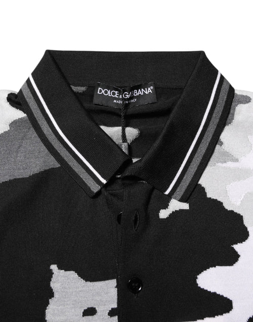 Dolce & Gabbana Multicolor Camouflage Collared Polo T-shirt - ClickThatClicks 