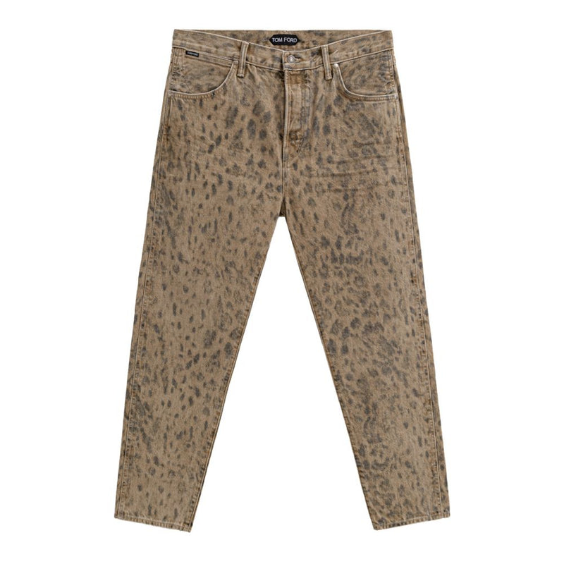 Tom Ford Beige Cotton Tapered Jeans