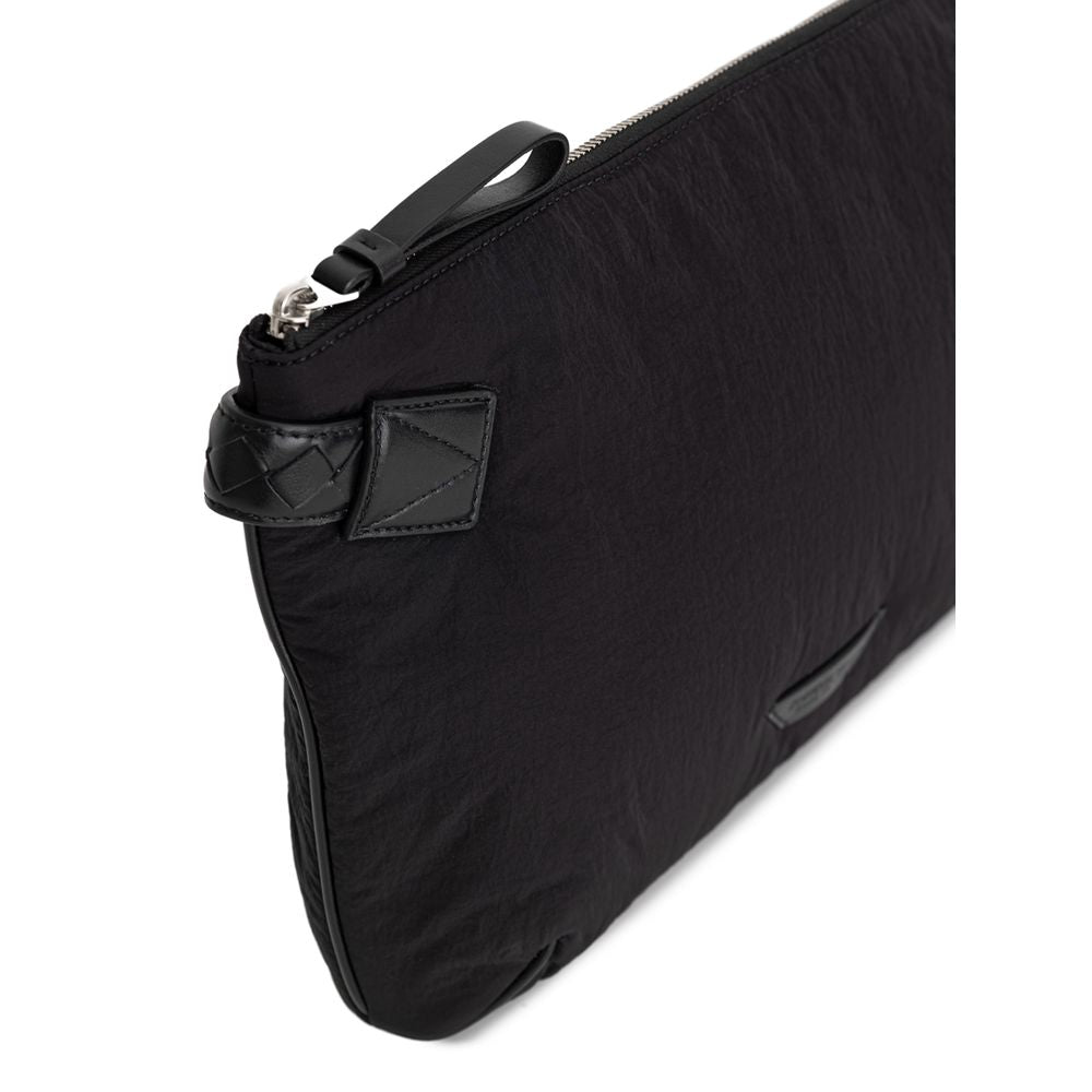 Bottega Veneta Black Nylon Clutch Bag - ClickThatClicks 