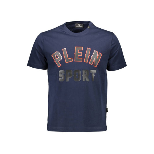 Plein Sport Blue Cotton Men T-Shirt - ClickThatClicks 