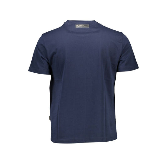 Plein Sport Blue Cotton Men T-Shirt - ClickThatClicks 