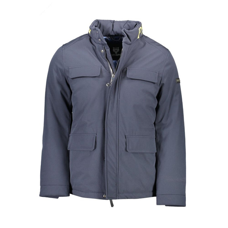 Plein Sport Blue Polyester Men's Jacket