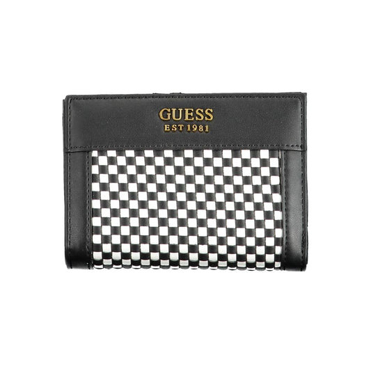 Guess Jeans Black Polyurethane Women Wallet - ClickThatClicks 