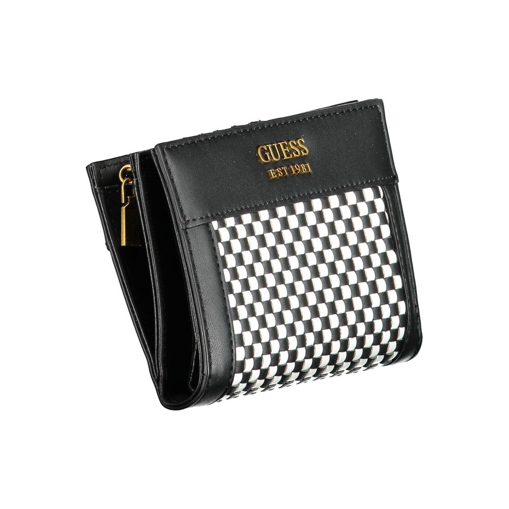 Guess Jeans Black Polyurethane Women Wallet - ClickThatClicks 