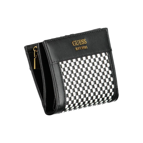 Guess Jeans Black Polyurethane Women Wallet - ClickThatClicks 