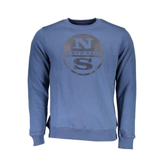 North Sails Blu Cotton Men's Sweatshirt - ClickThatClicks 