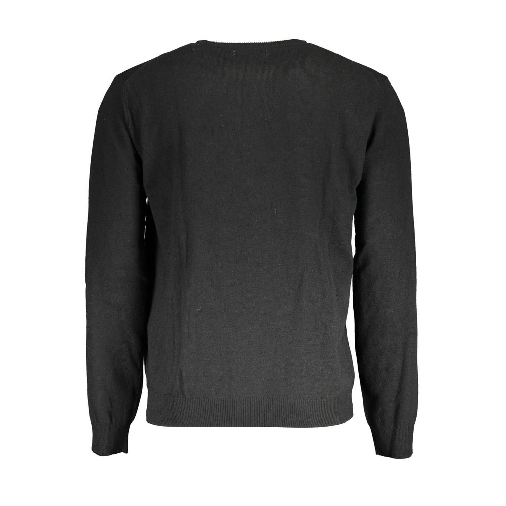 La Martina Black Wool Men's Sweater - ClickThatClicks 