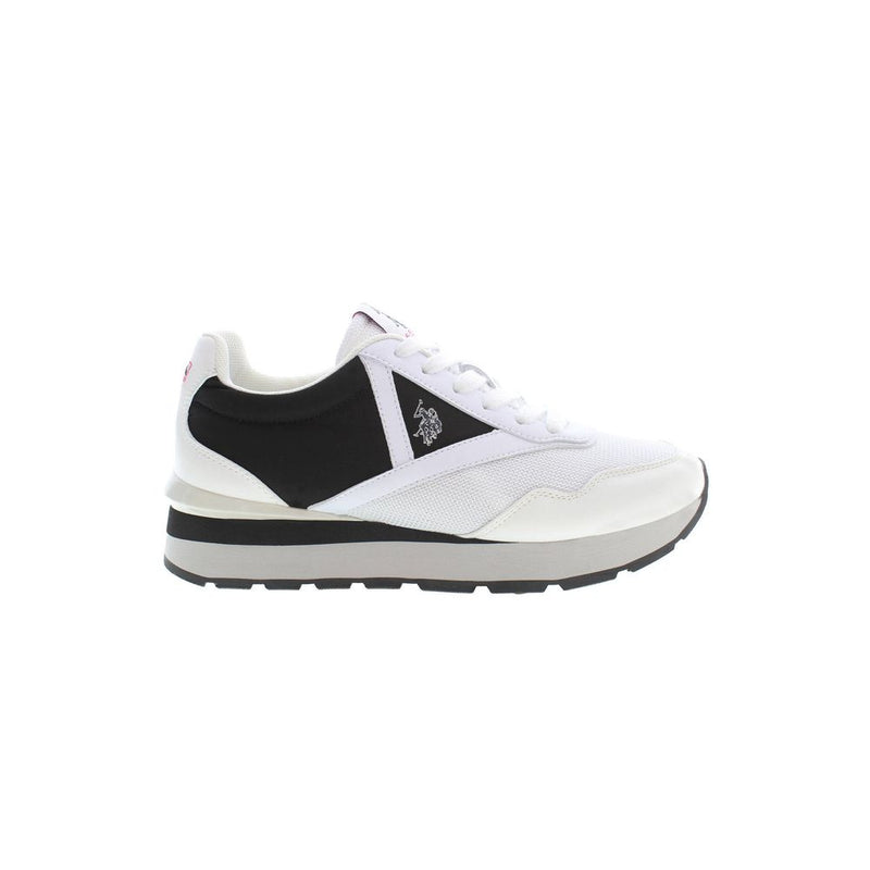 U.S. POLO ASSN. White Polyester Sneaker