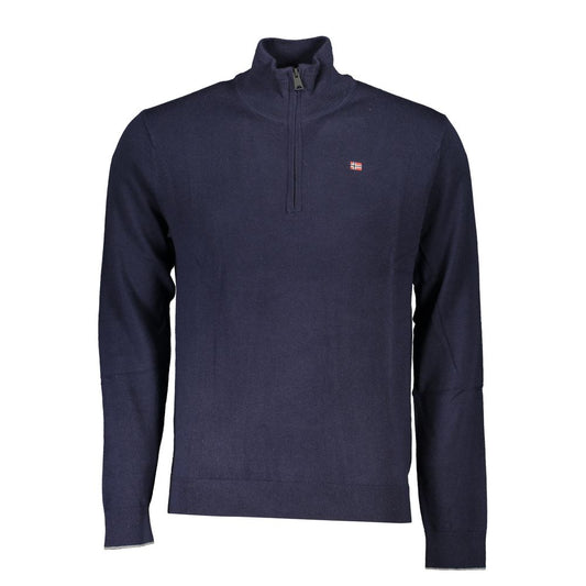 Napapijri Blu Tessuto Mens Sweater - ClickThatClicks 