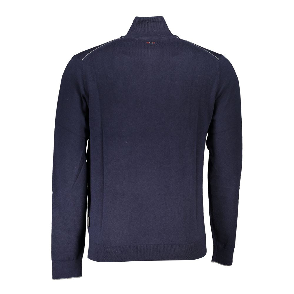 Napapijri Blu Tessuto Mens Sweater - ClickThatClicks 