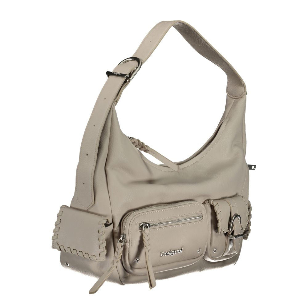 Desigual White Polyurethane Women Handbag - ClickThatClicks 