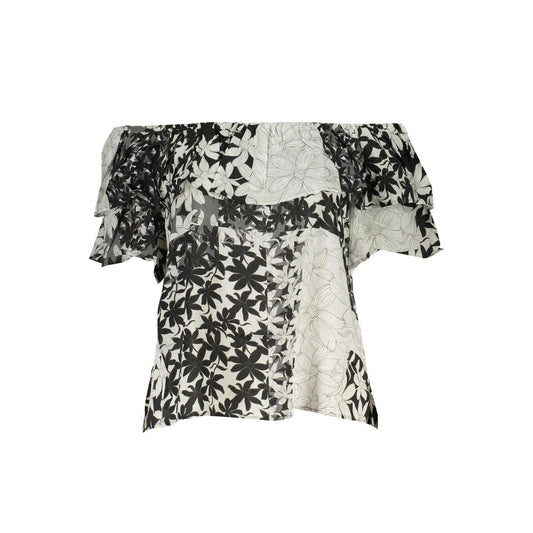 Desigual Bianco Cotton Women T-Shirt - ClickThatClicks 