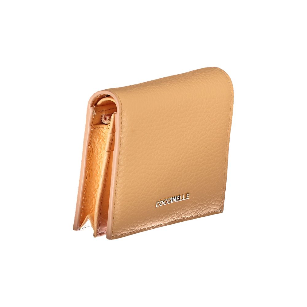 Coccinelle Arancione Leather Women Wallet - ClickThatClicks 