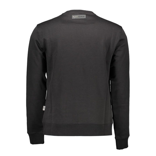 Plein Sport Black Cotton Men Sweater - ClickThatClicks 