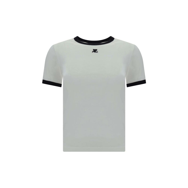 Courrèges White Cotton T-Shirt