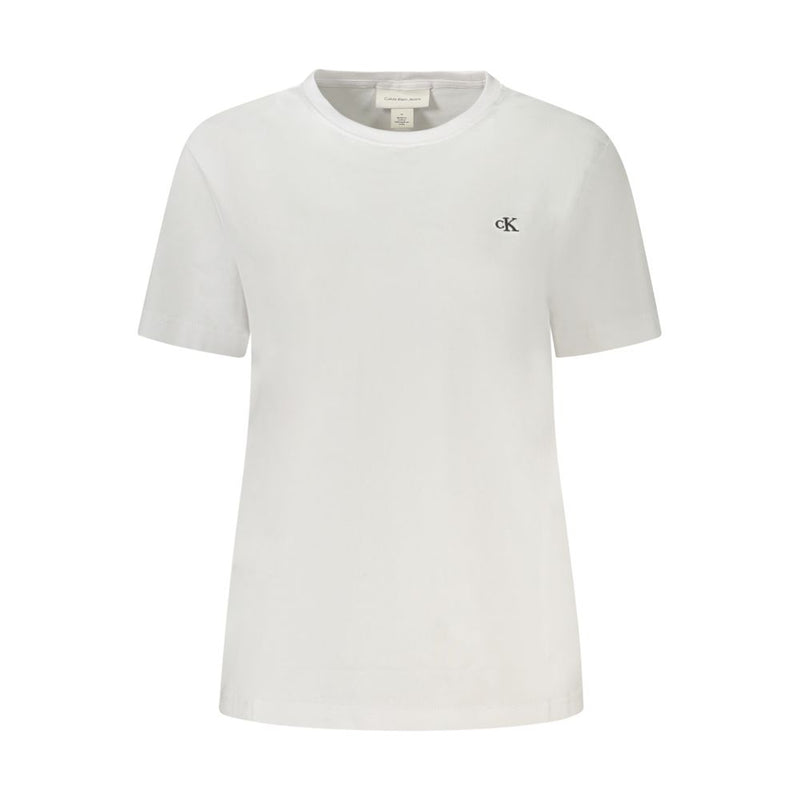 Calvin Klein White Cotton Women T-Shirt