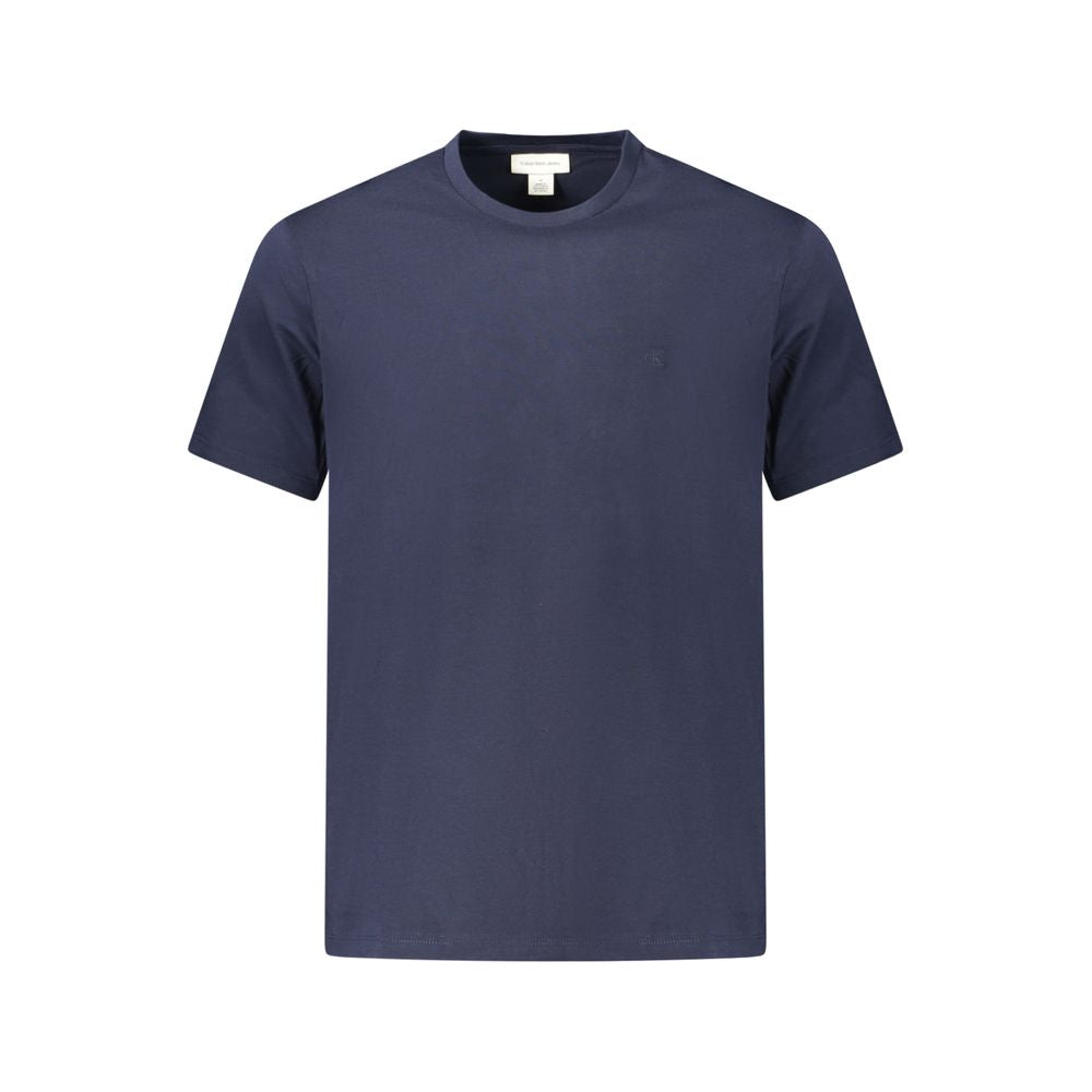 Calvin Klein Blue Cotton Men's T-Shirt - ClickThatClicks 