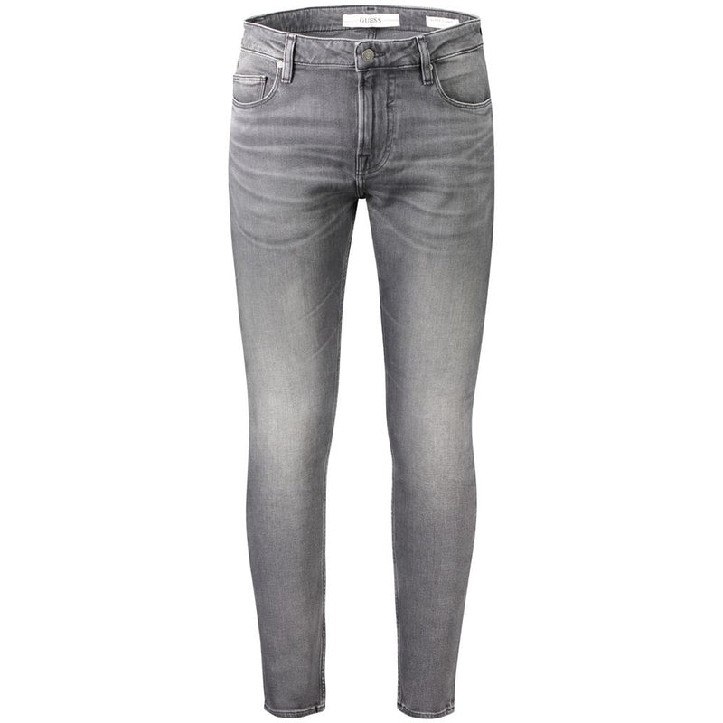 Guess Jeans Gray Cotton Men Jeans