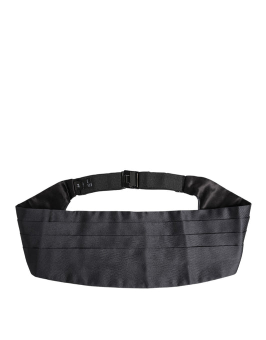 Dolce & Gabbana Dark Blue 100% Silk Belt Waist Cummerbund - ClickThatClicks 
