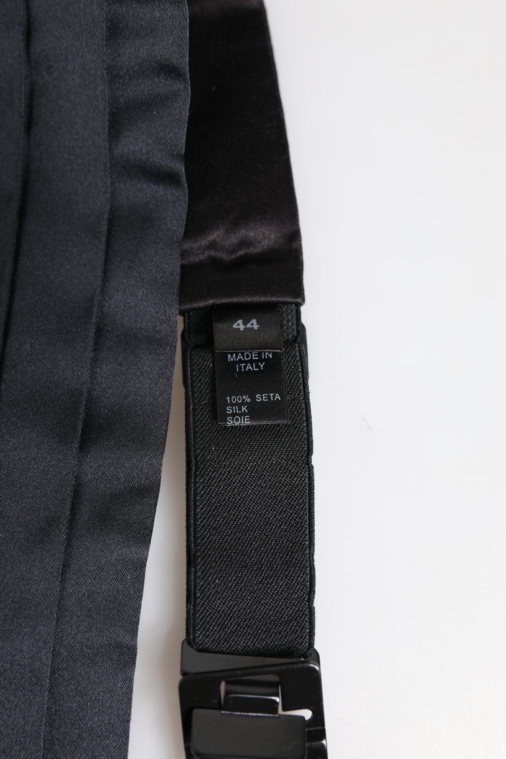 Dolce & Gabbana Dark Blue 100% Silk Belt Waist Cummerbund - ClickThatClicks 