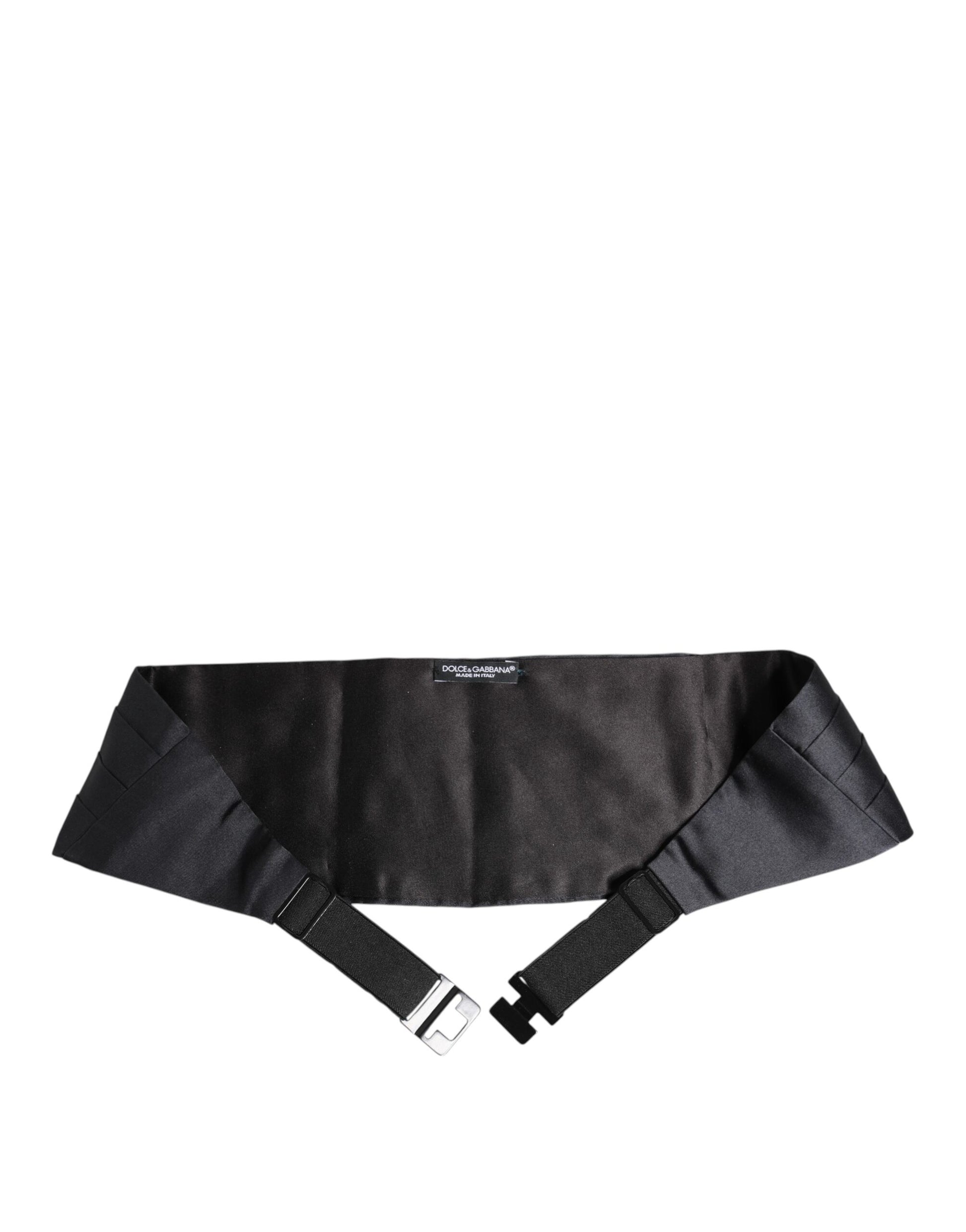 Dolce & Gabbana Dark Blue 100% Silk Belt Waist Cummerbund - ClickThatClicks 