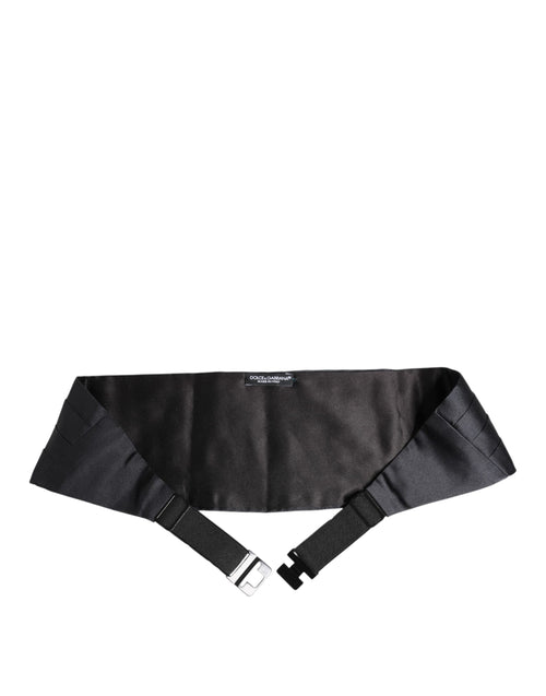 Dolce & Gabbana Dark Blue 100% Silk Belt Waist Cummerbund - ClickThatClicks 