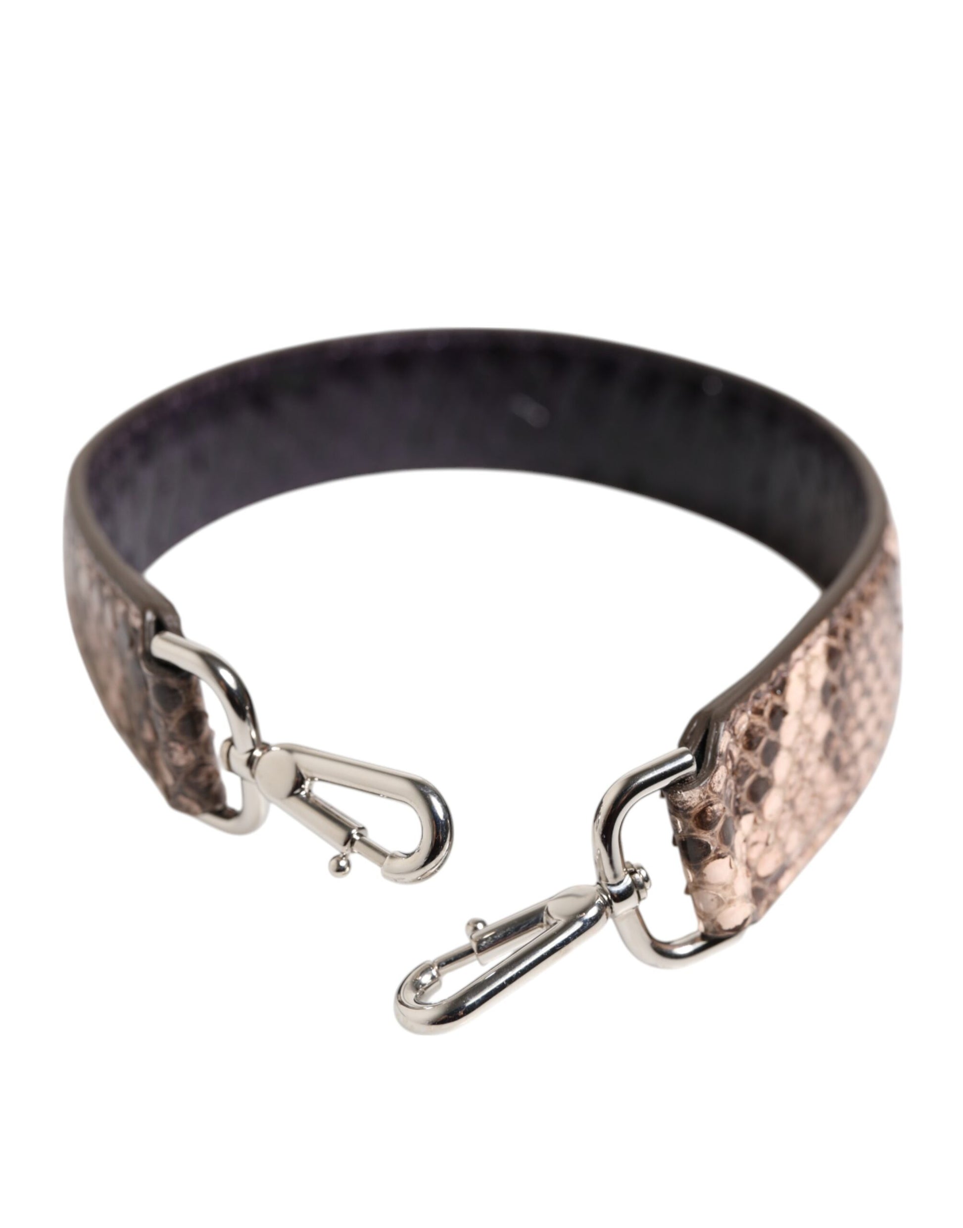 Dolce & Gabbana Brown Exotic Leather Handbag Accessory Shoulder Strap - ClickThatClicks 