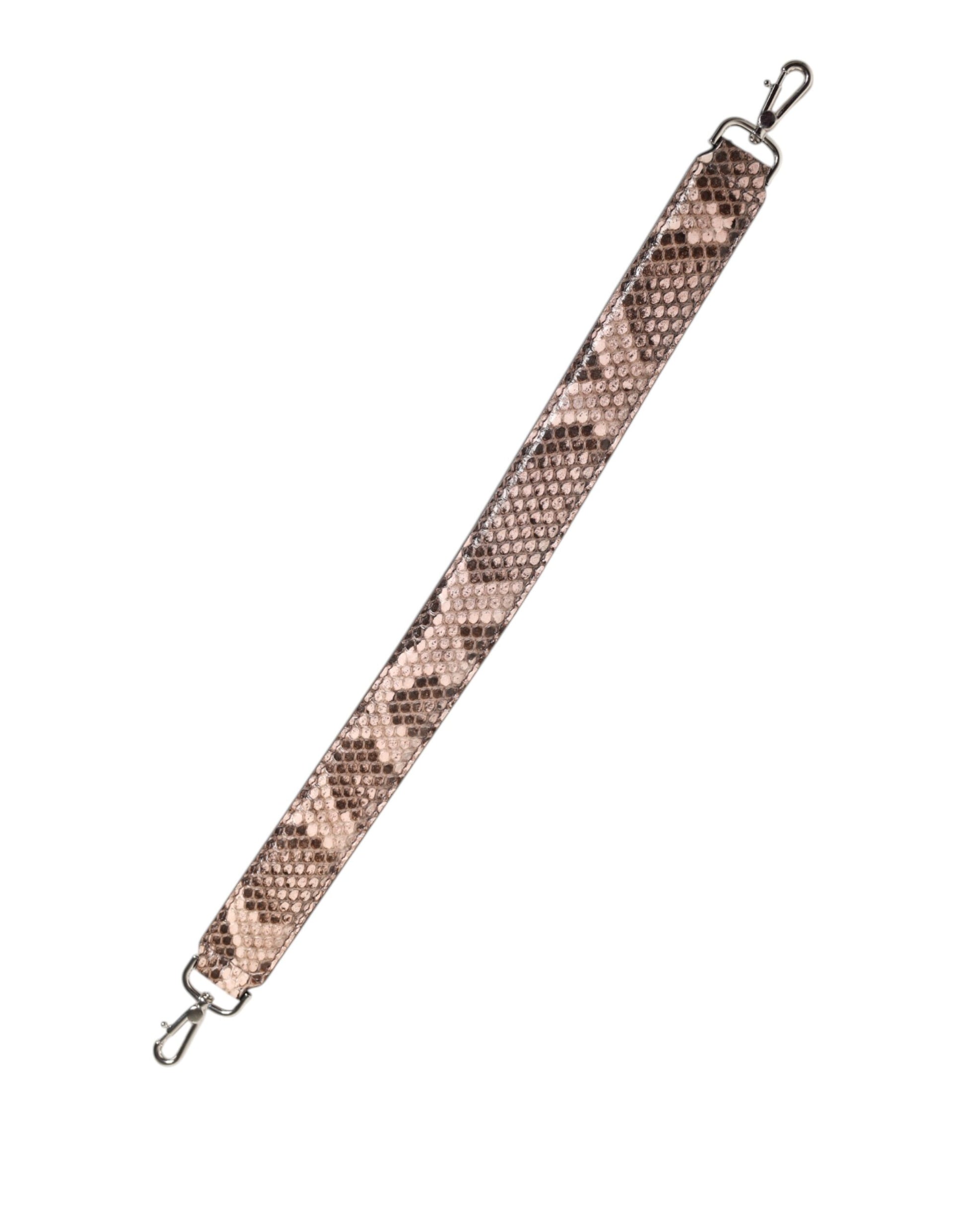 Dolce & Gabbana Brown Exotic Leather Handbag Accessory Shoulder Strap - ClickThatClicks 
