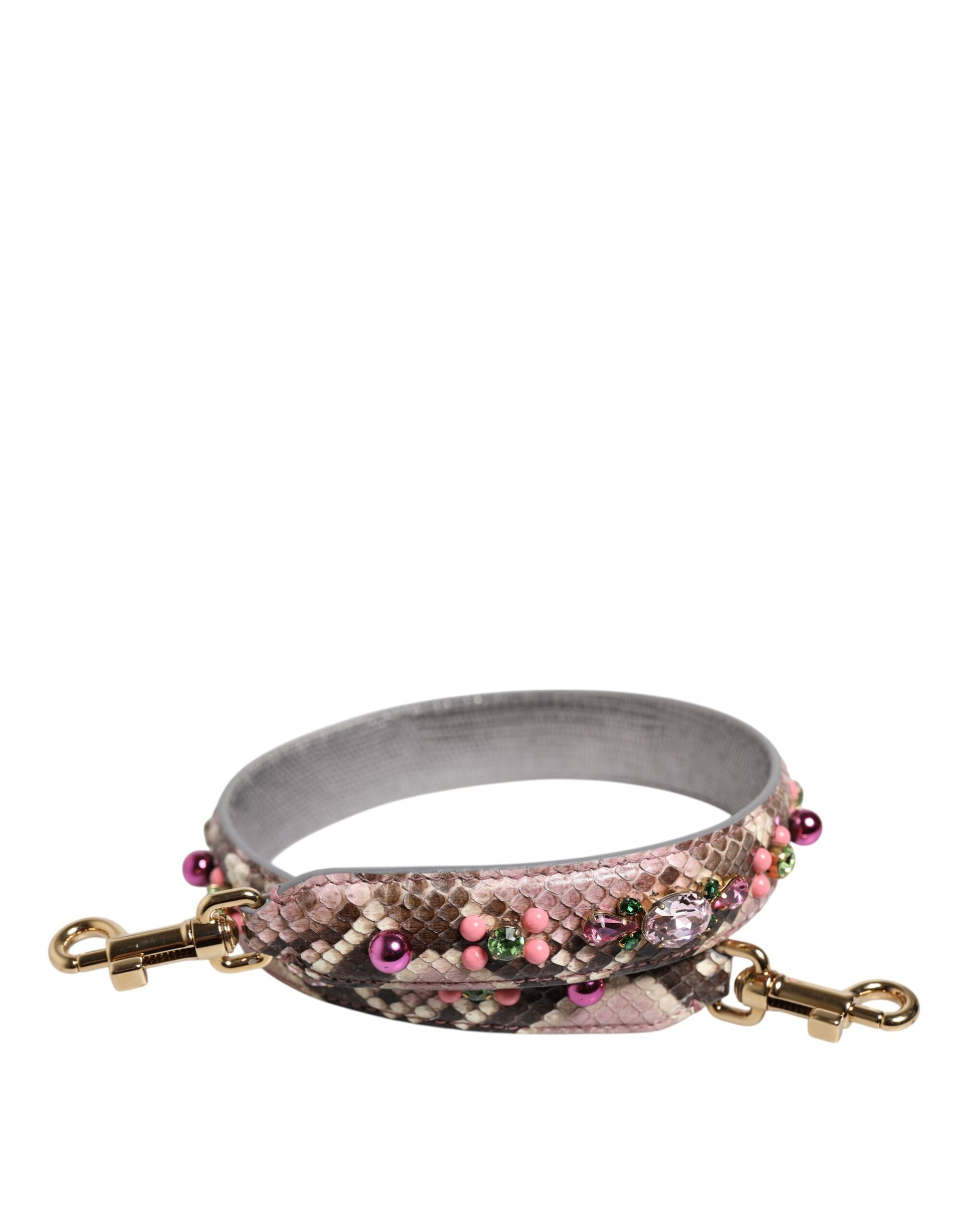 Dolce & Gabbana Multicolor Embellished Handbag Shoulder Strap - ClickThatClicks 
