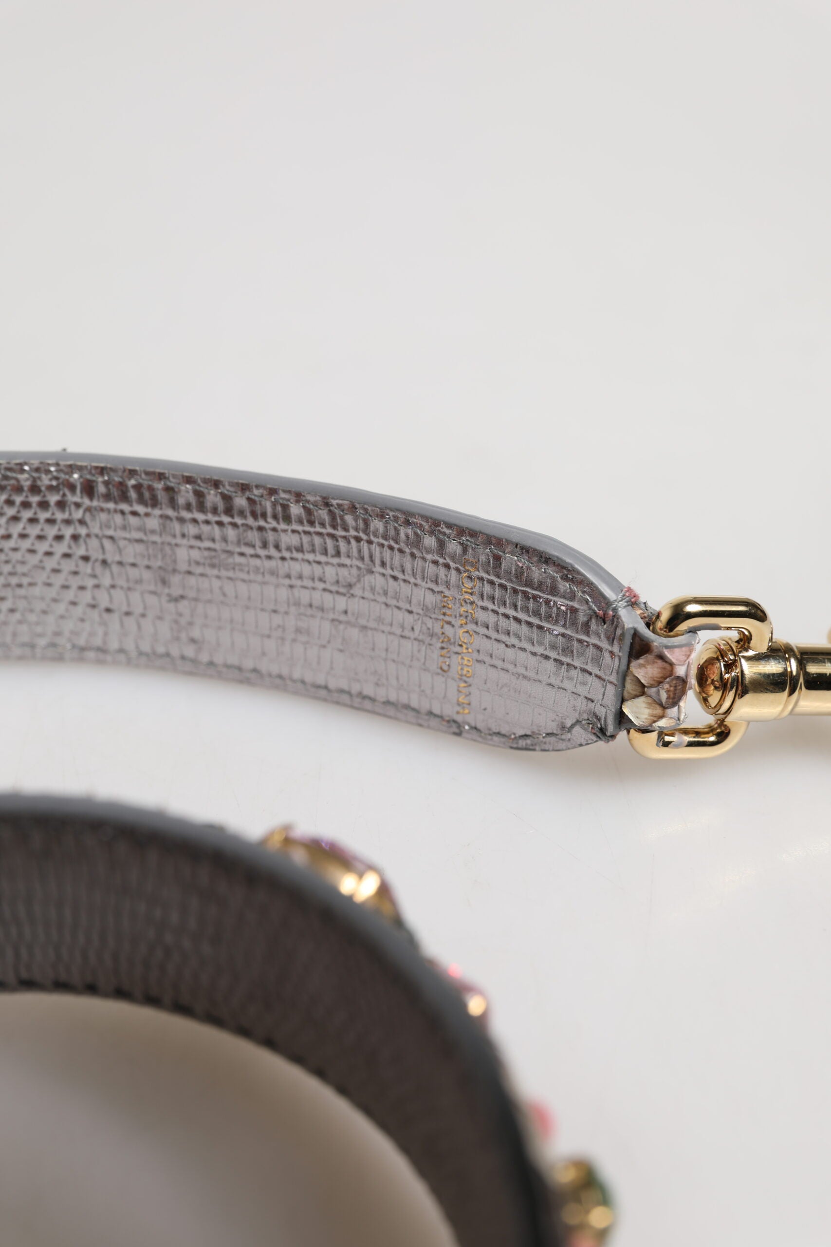 Dolce & Gabbana Multicolor Embellished Handbag Shoulder Strap - ClickThatClicks 