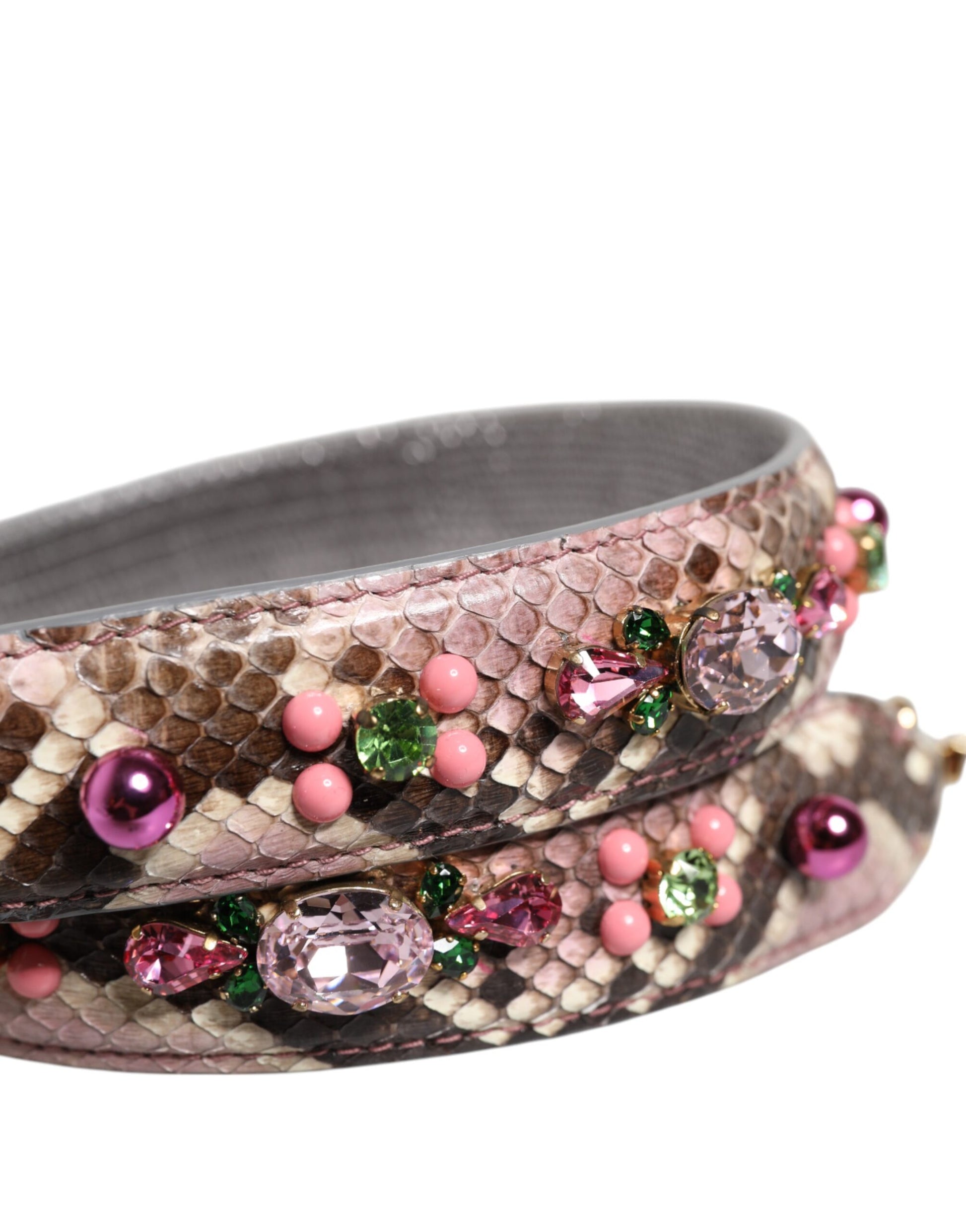 Dolce & Gabbana Multicolor Embellished Handbag Shoulder Strap - ClickThatClicks 