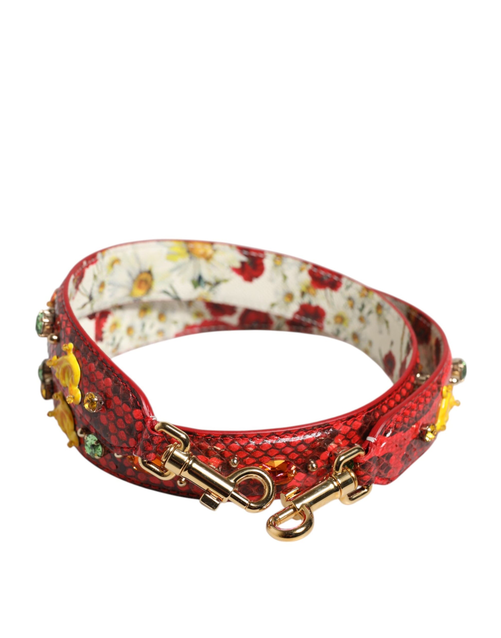 Dolce & Gabbana Multicolor Embellished Handbag Accessory Shoulder Strap - ClickThatClicks 