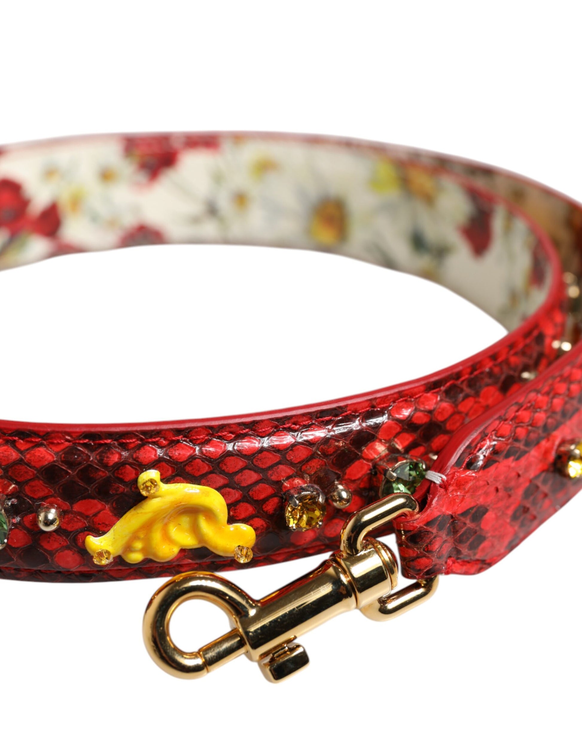 Dolce & Gabbana Multicolor Embellished Handbag Accessory Shoulder Strap - ClickThatClicks 