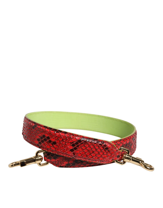 Dolce & Gabbana Red Exotic Leather Handbag Accessory Shoulder Strap - ClickThatClicks 