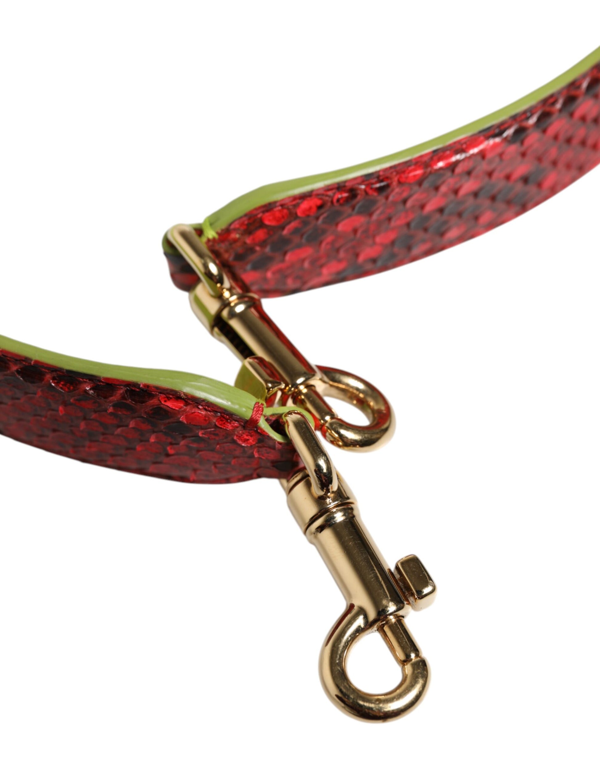 Dolce & Gabbana Red Exotic Leather Handbag Accessory Shoulder Strap - ClickThatClicks 