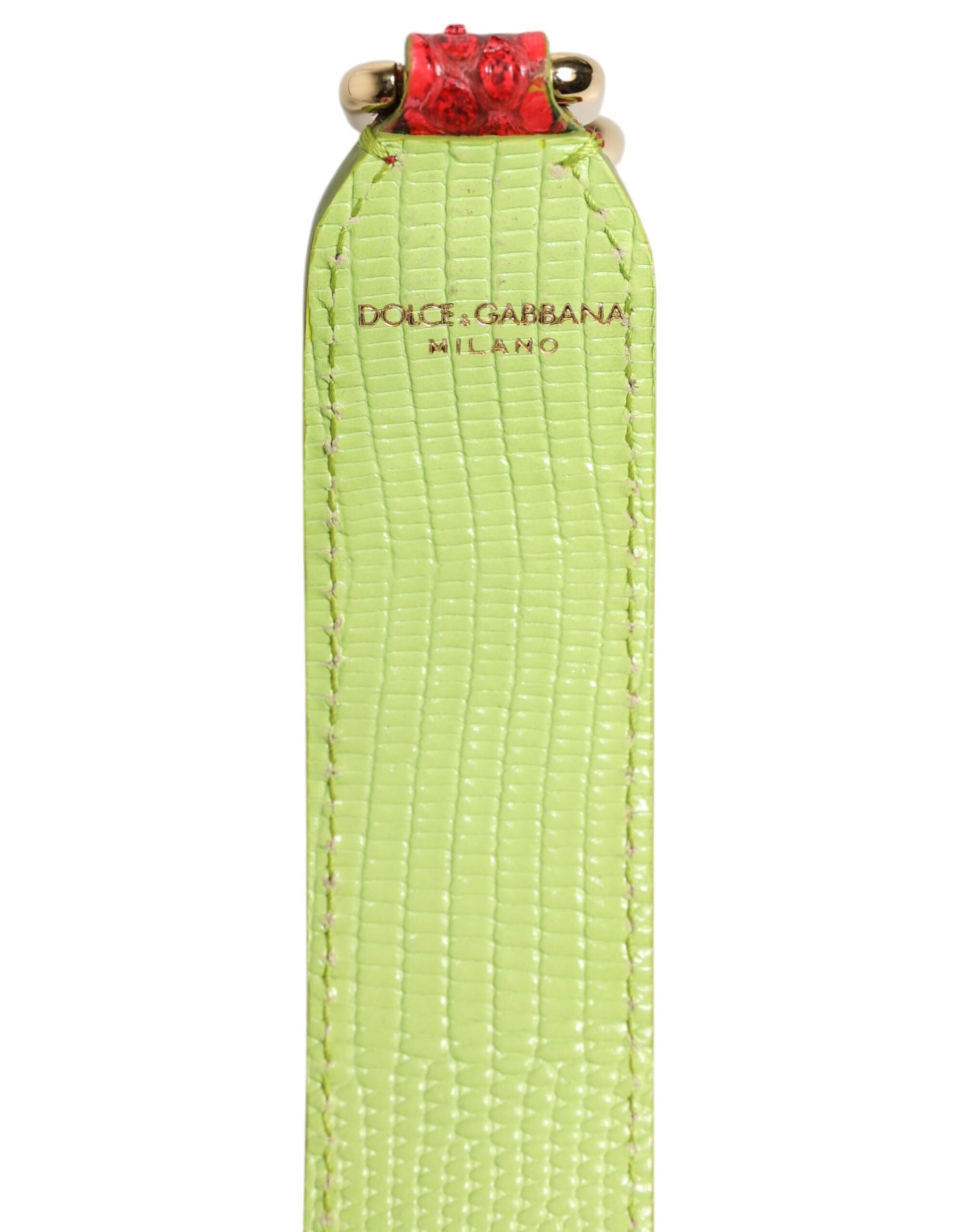 Dolce & Gabbana Red Exotic Leather Handbag Accessory Shoulder Strap - ClickThatClicks 