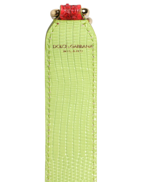 Dolce & Gabbana Red Exotic Leather Handbag Accessory Shoulder Strap - ClickThatClicks 