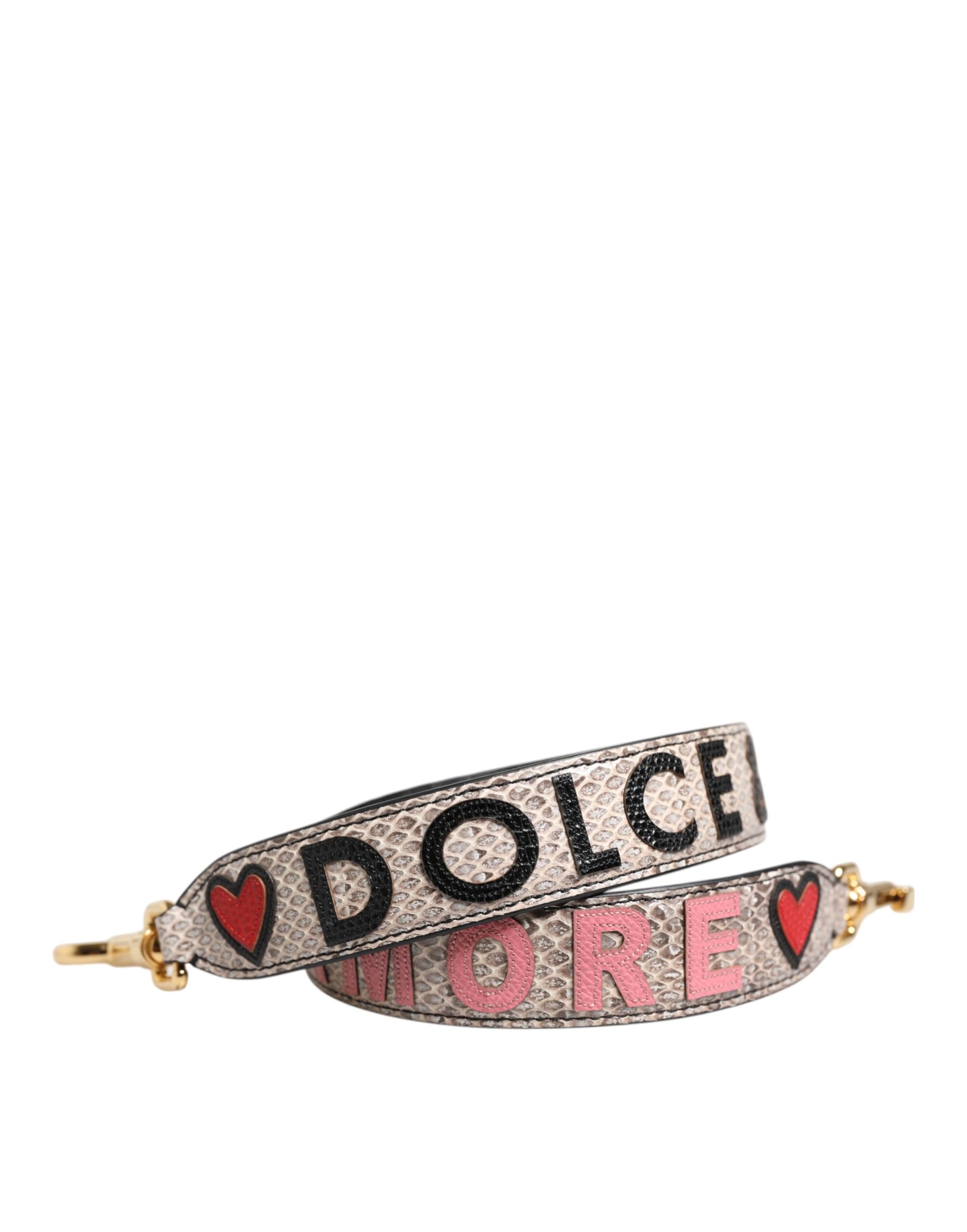 Dolce & Gabbana Multicolor DG AMORE Patch Bag Accessory Shoulder Strap - ClickThatClicks 