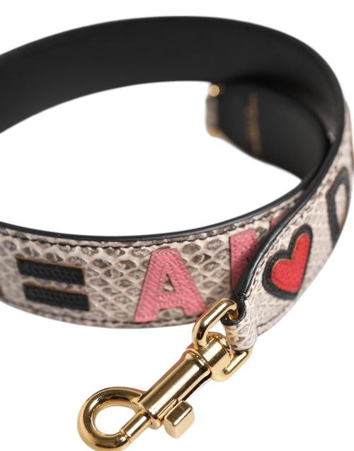 Dolce & Gabbana Multicolor DG AMORE Patch Bag Accessory Shoulder Strap - ClickThatClicks 