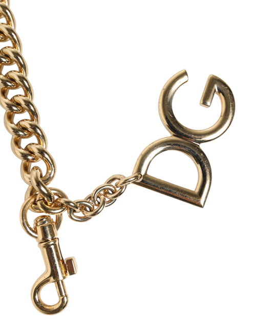 Dolce & Gabbana Brown Leopard Gold Brass Chain Accessory Shoulder Strap - ClickThatClicks 